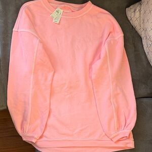 Aerie Crewneck Sweater in Soft Pink